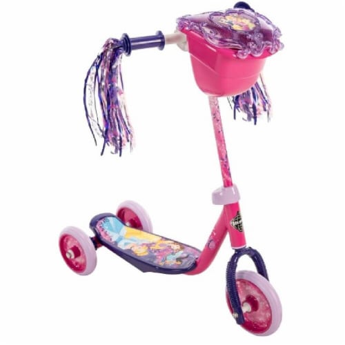 Huffy Disney Princess Kids Toddler Preschool 3 Wheel Kick Scooter