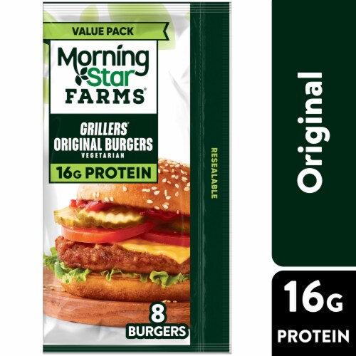 MorningStar Farms® Grillers Original Value Pack Veggie Burgers Perspective: front