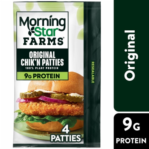 MorningStar Farms® Original Vegan Chicken Patties Perspective: front