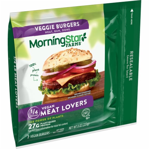MorningStar Farms Meat Lovers Veggie Burgers, 8.0 oz - Kroger