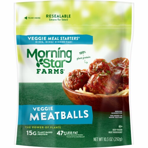 MorningStar Farms® Meal Starters Original Vegan Meatballs Perspective: front