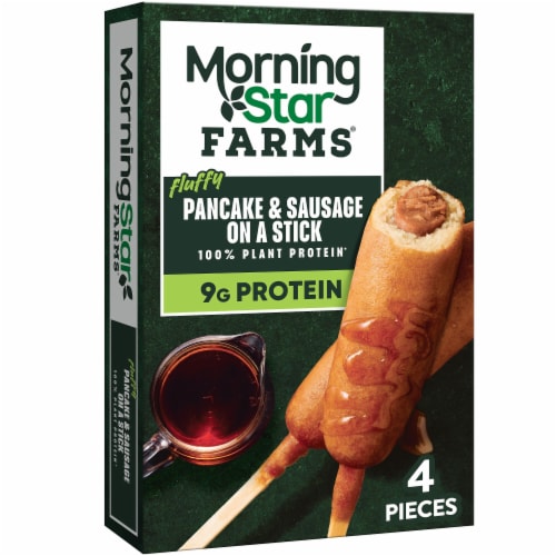 MorningStar Farms® Incogmeato Original Plant Based Pancake and Sausage on a Stick Perspective: front