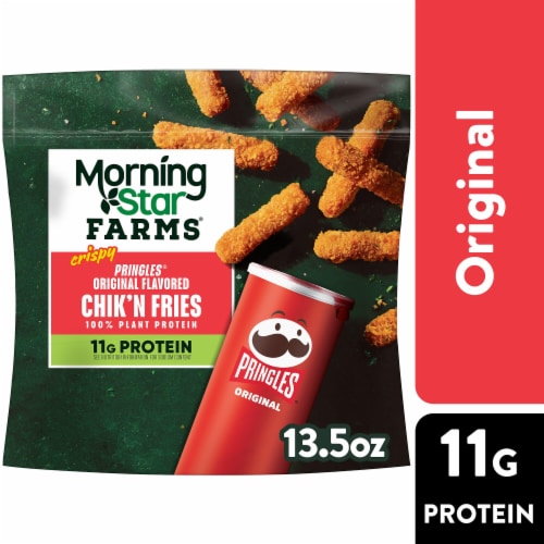 MorningStar Farms® Pringles Original Flavor Plant Based Chik'n Fries Perspective: front
