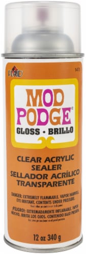 Mod Podge Clear Acrylic Aerosol Sealer-12oz Gloss Perspective: front