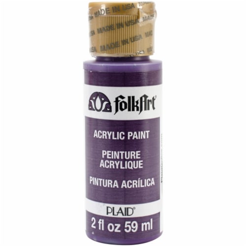 FolkArt Acrylic Paint 2oz-Eggplant Perspective: front