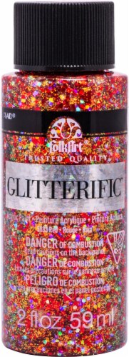 Plaid® FolkArt® Glitterific Glitter Paint - Red Perspective: front