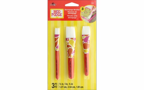 Mod Podge Short Handle Brush Set 3/Pkg Perspective: front