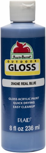 Apple Barrel Gloss Acrylic Paint 8oz-Real Blue, 1 count - Gerbes