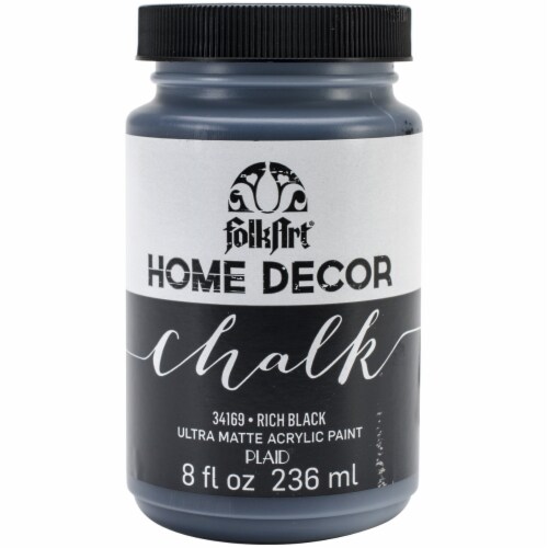 Plaid® FolkArt Home Décor Acrylic Chalk Paint - Black Perspective: front