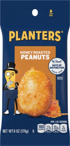 Planters Honey Roasted Peanuts Perspective: front