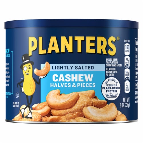 Planters® Lightly Salted Cashews Halves & Pieces Perspective: front