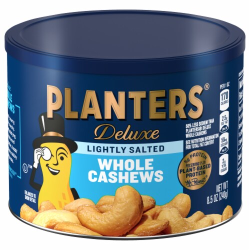 Planters Lightly Salted Whole Cashews Perspective: front