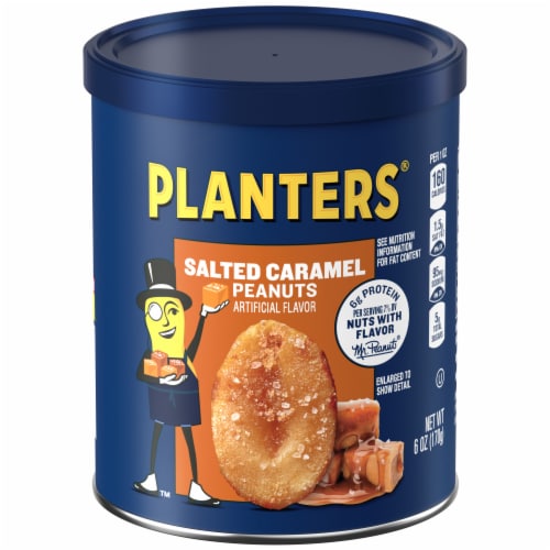 Planters® Salted Caramel Peanuts Perspective: front