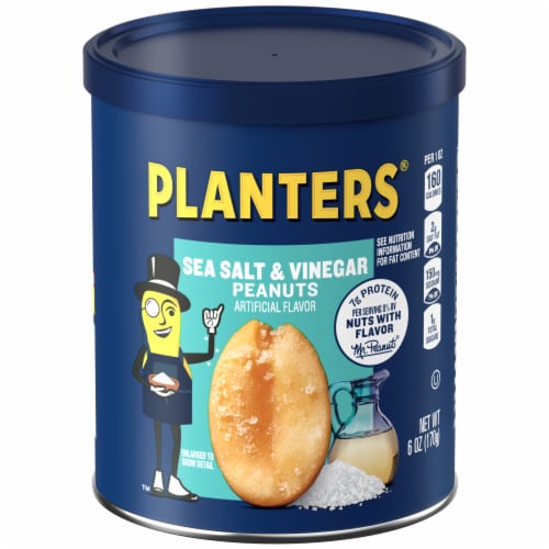 Planters® Sea Salt & Vinegar Peanuts Perspective: front