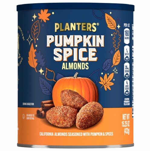 Planters® Pumpkin Spice Almonds Perspective: front