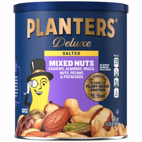 Planters® Deluxe Salted Mixed Nuts Perspective: front