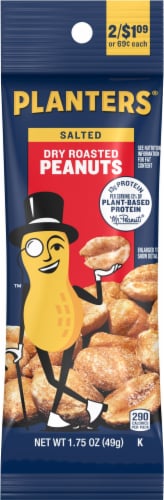 Planters Dry Roasted Peanuts Perspective: front