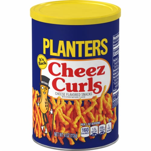 Planters Cheez Curls Cheese Flavored Snacks Perspective: front