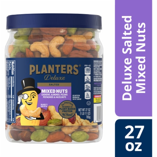 Planters® Deluxe Salted Mixed Nuts Perspective: front