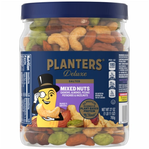 Planters® Sea Salt Deluxe Mixed Nuts Perspective: front