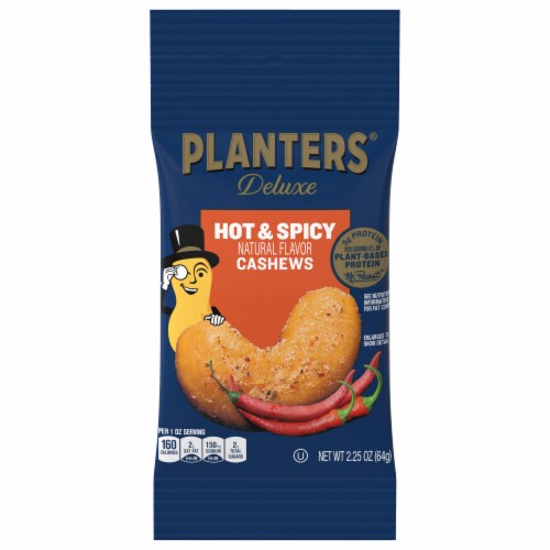 Planters® Deluxe Hot & Spicy Natural Flavor Cashews Perspective: front