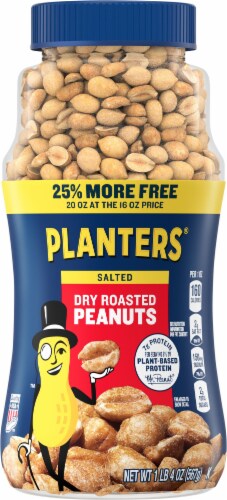 Planters® Salted Dry Roasted Peanuts Perspective: front