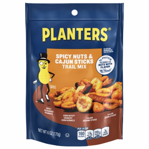 Planters® Spicy Nuts & Cajun Sticks Trail Mix Perspective: front