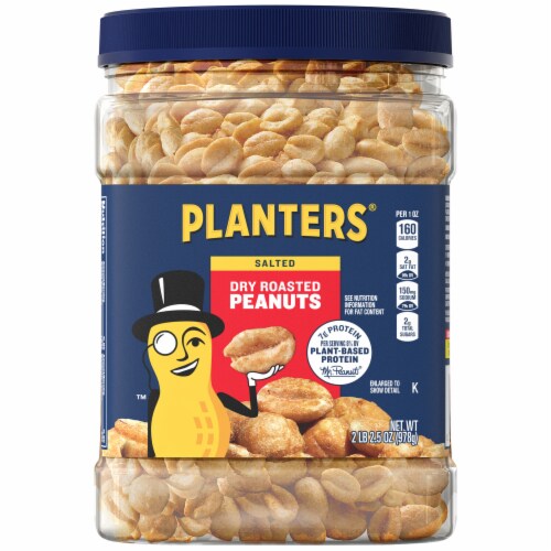 Planters® Salted Dry Roasted Peanuts Perspective: front