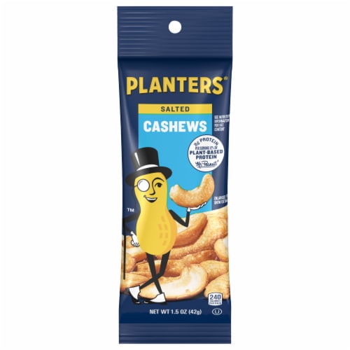 Planters Salted Cashews Perspective: front