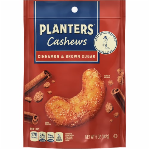 Planters® Cinnamon & Brown Sugar Cashews Perspective: front