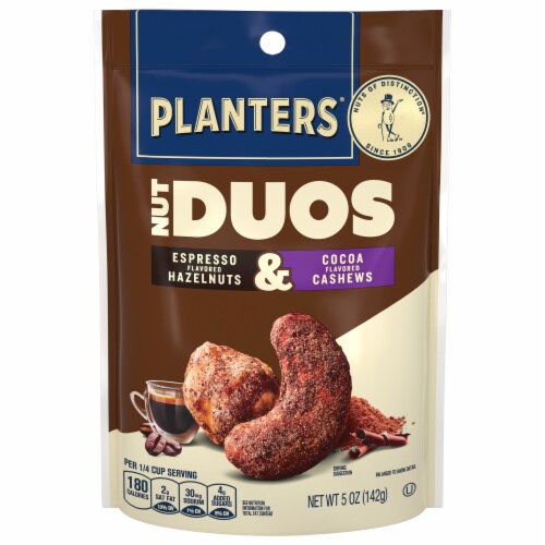 Planters® Espresso Hazelnuts & Cocoa Cashews Nut Duos Perspective: front
