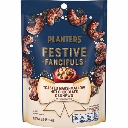 Planters® Toasted Marshmallow Hot Chocolate Cashews Perspective: front