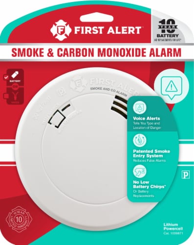 First Alert Smoke & Carbon Monoxide Alarm Perspective: front