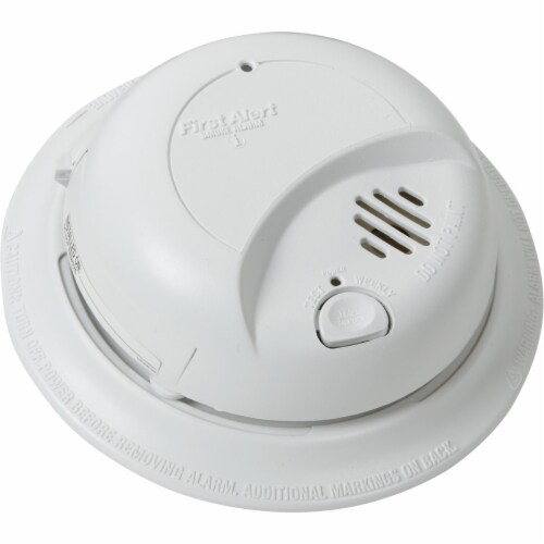 First Alert Hardwired 120V Ionization Smoke Alarm Perspective: front