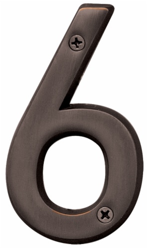 Hy-Ko Old World Bronze Number 6 Perspective: front