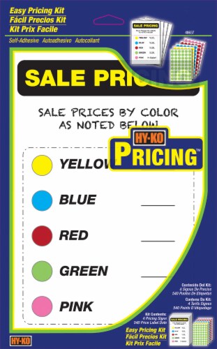 Hy-Ko Easy Pricing Kit Perspective: front