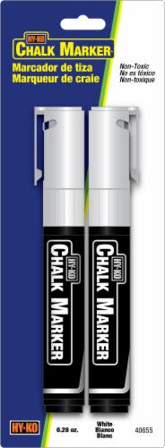 Hy-Ko Chalk Marker™ Pack - White Perspective: front