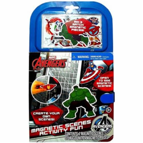 Tara Toys 53885 Marvel Avengers Magnetic Scenes Activity Fun Book Perspective: front