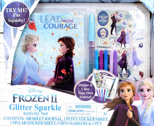 Disney Frozen 2 Glitter Sparkle Activity Set Perspective: front