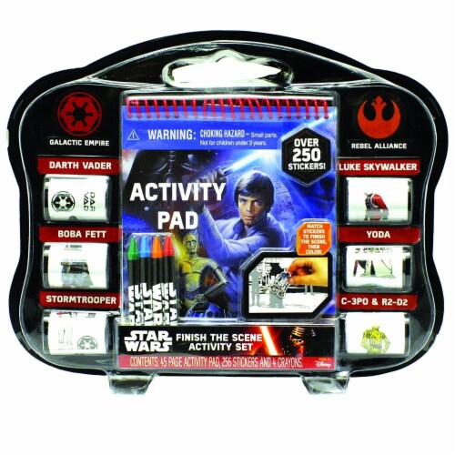 Star Wars Finish The Sticker Scene Play Set Perspective: front