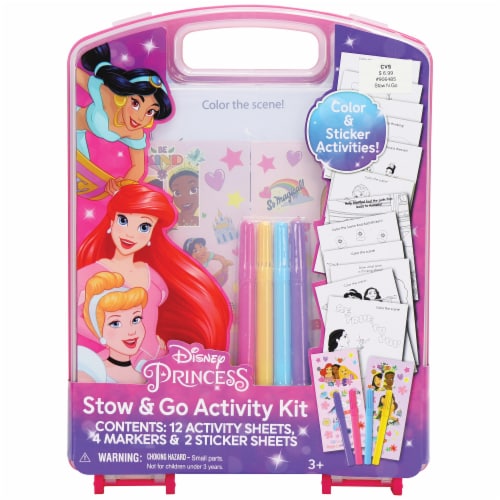 Disney Princess Stow & Go Activity Kit Perspective: front