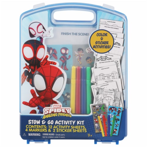 Marvel® Spidey Stow & Go Activity Kit Perspective: front