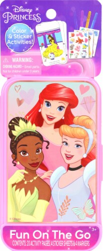 Disney Princess Color N Style Fun on the Go Activity Set Perspective: front