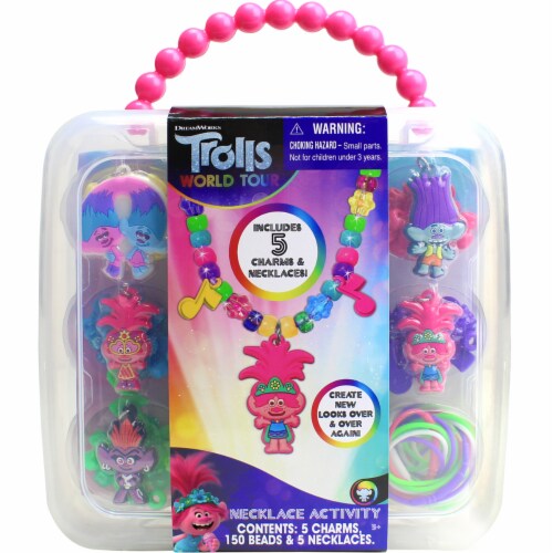 DreamWorks Trolls World Tour Necklace Activity Perspective: front