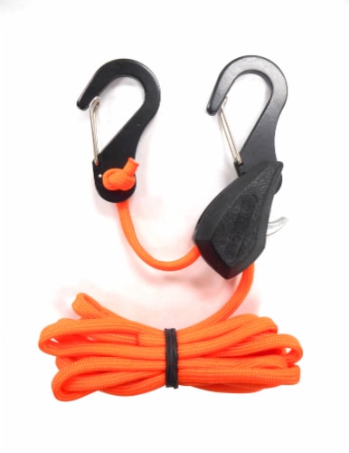 ProGrip Better Than Bungee Tie Down Rope - Orange/Black Perspective: front