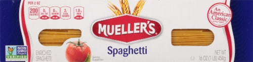 Mueller's Spaghetti Pasta Perspective: front