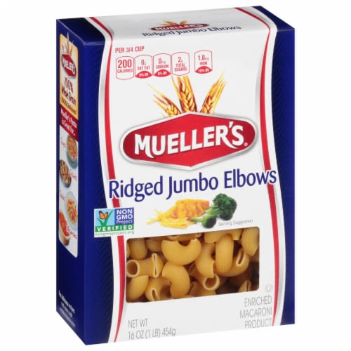 Mueller's® Jumbo Ridged Elbow Pasta Perspective: front