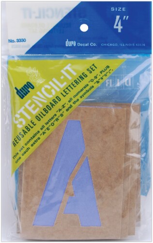 Stencil-It Reusable Lettering Set-4 Perspective: front