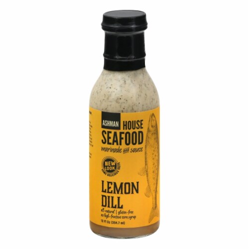 Ashman Lemon Dill House Seafood Marinade and Sauce Perspective: front