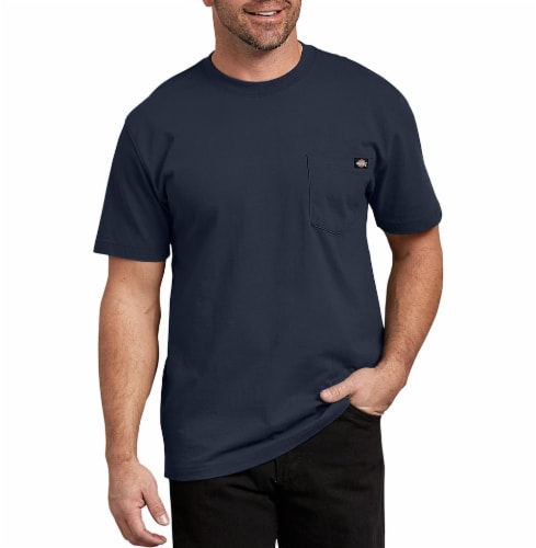 Dickies Men’s Heavyweight Short Sleeve T-Shirt - Dark Navy, 2XL Tall ...